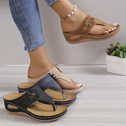 💥LAST DAY SALE 50% OFF🔥 Stylish Wedge Heel Flip Flops