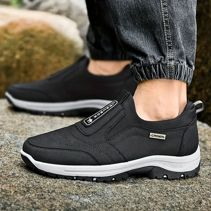 Men's Wide Comfort Sneakers with Arch Support & Shock Absorption