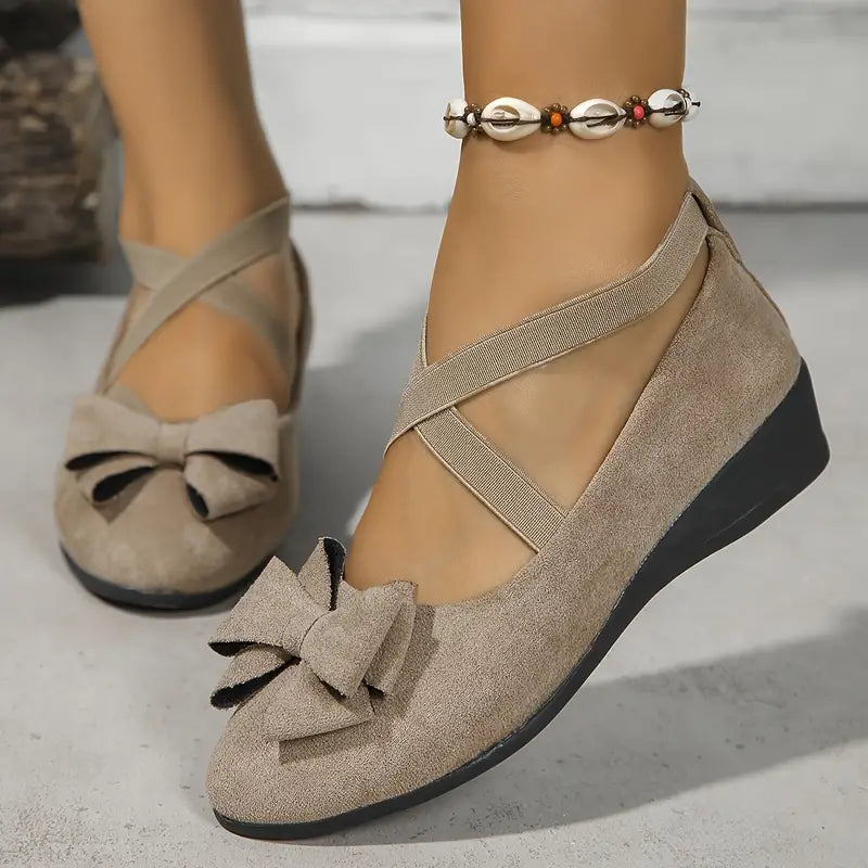 🔥Last Day Promotion 50% OFF 🔥Chic Women's Slip-On Flats with Bow Detail
