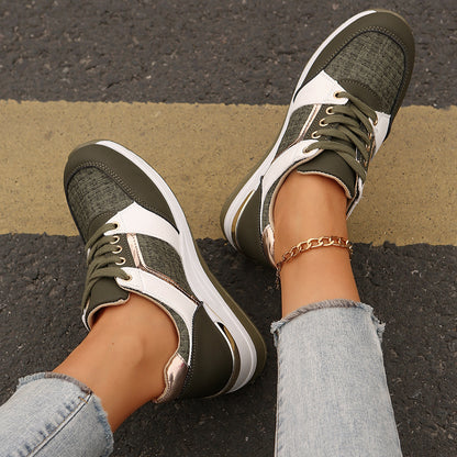 🔥Last Day Sale 50% OFF🔥Women's Casual Low-Top Sneakers – Lace-Up, Rubber Sole, All-Season Comfort