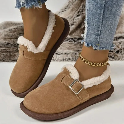 Women's Plush Round Toe Slip-On Orthopedic Shoes - LAST DAY 60% OFF🔥