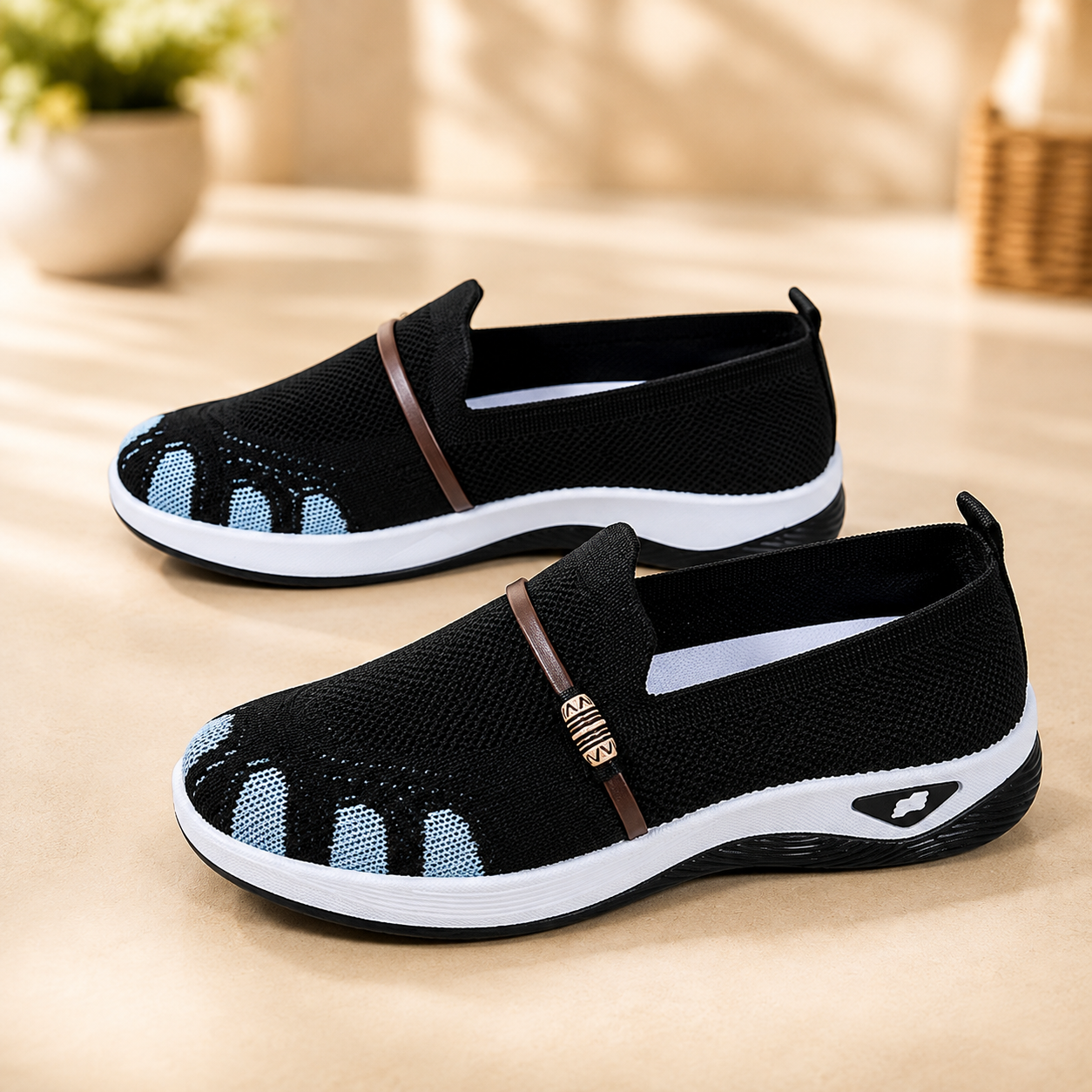 Orthopedic Wide-Toe Slip-On Sneakers