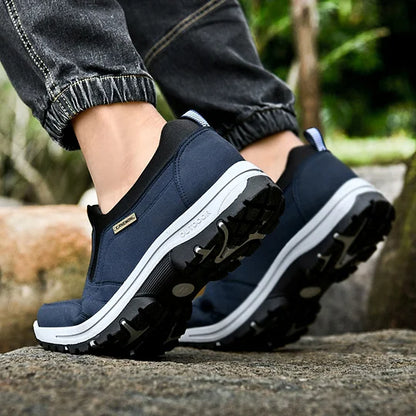 Men's Wide Comfort Sneakers with Arch Support & Shock Absorption