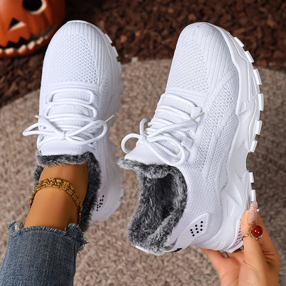 Orthopedic Warm Fleece-lined Cotton Sneakers