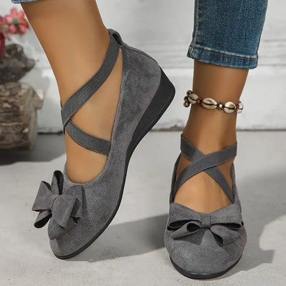 🔥Last Day Promotion 50% OFF 🔥Chic Women's Slip-On Flats with Bow Detail