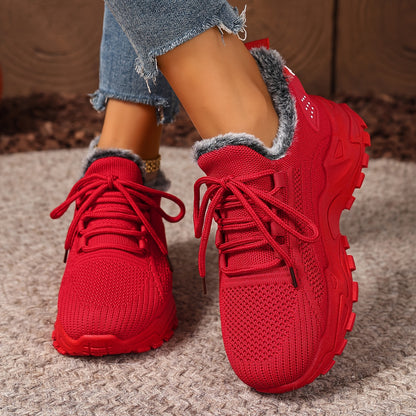 Orthopedic Warm Fleece-lined Cotton Sneakers