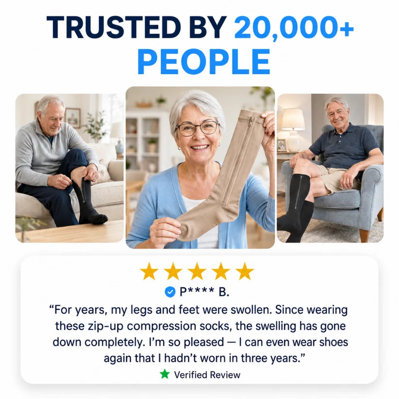 Zip-Up Compression Socks