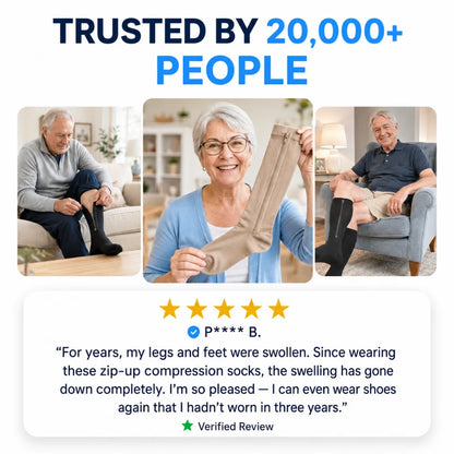 Zip-Up Compression Socks