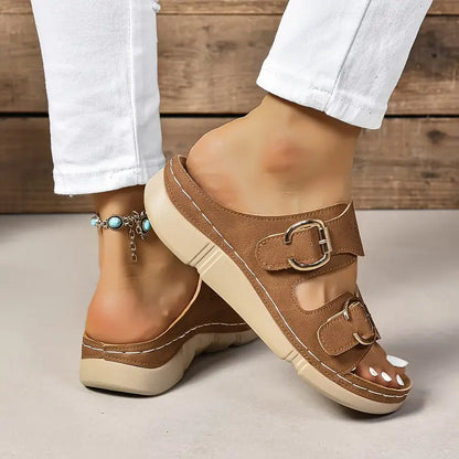 💥LAST DAY SALE 60% OFF🔥Women's Solid Color Platform Sandals