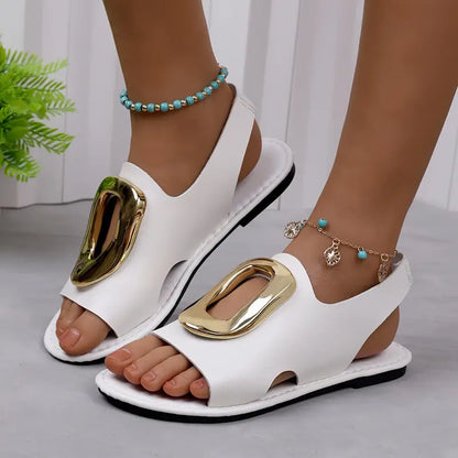 🔥Last Day 50% OFF🔥Women's Solid Color Stylish Sandals