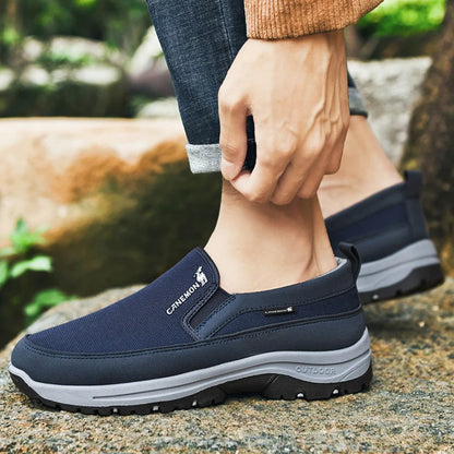 Men's Arch Support Loafers Waterproof Breathable Lightweight Non-Slip Walking Shoes
