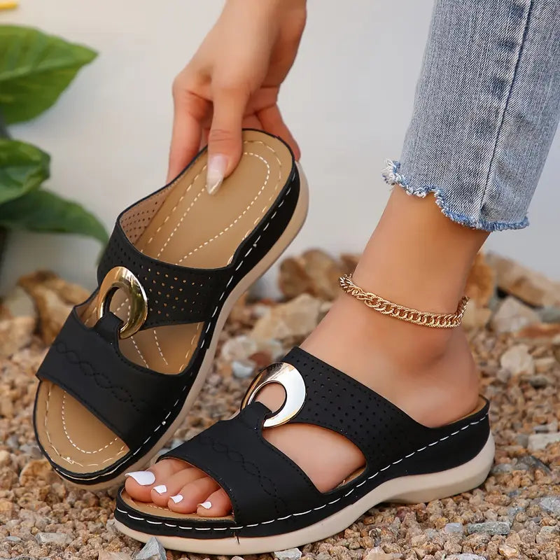 🔥Best Seller-Last Day Sale 60% OFF🔥Women'S Vintage Slides Sandals with Arch Support