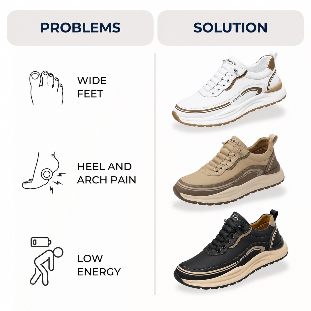 Men’s Supportive Comfort Walking Shoes