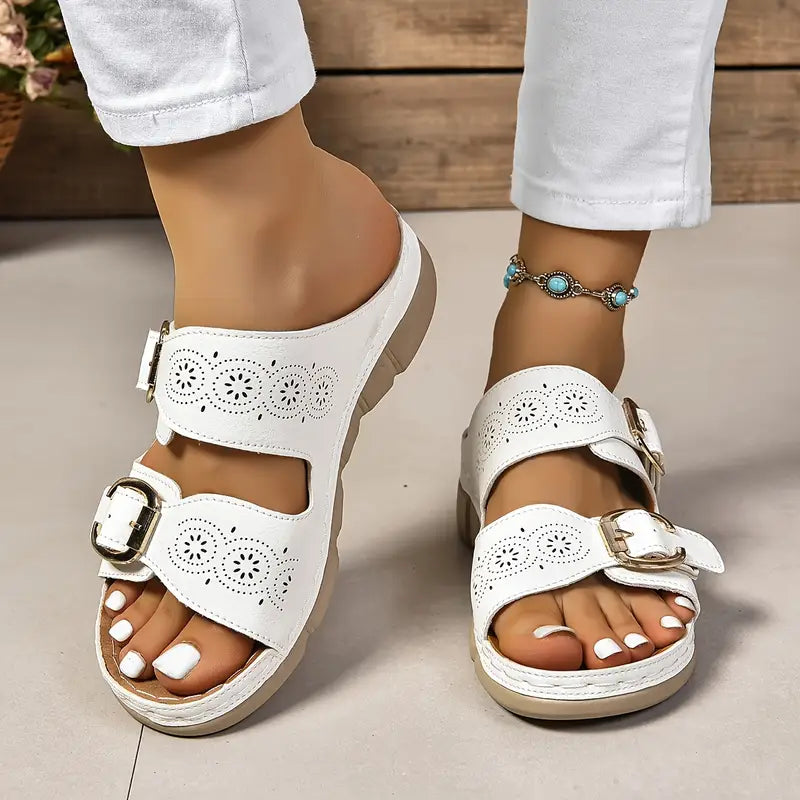 💥LAST DAY SALE 60% OFF🔥Women's Solid Color Platform Sandals