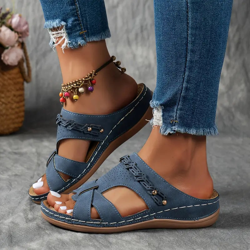 🔥Last Day Deal 50% OFF🔥 Orthopedic leather sandals, Lightweight, Anti-Slip, Breathable for Women