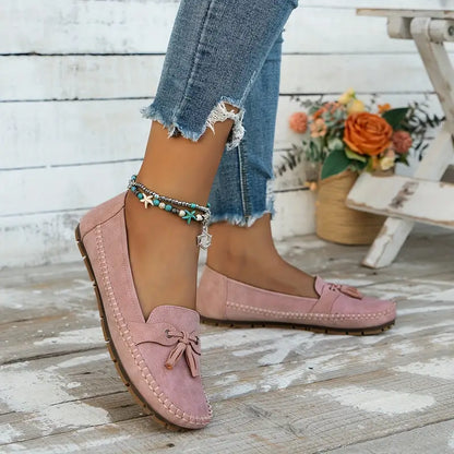 🔥Last Day 50% OFF🔥 Solid Color Flat Shoes, Lightweight, Anti-Slip, Breathable, Orthopedic, Casual, Plain Toe For Women