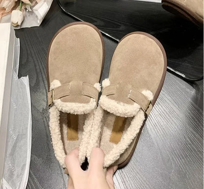 Women's Plush Round Toe Slip-On Orthopedic Shoes - LAST DAY 60% OFF🔥