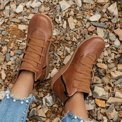 Women's Comfortable Handmade Leather Foot Support Boots