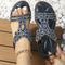 New 2025 Large-Size Summer Wedge Sandals – Bohemian Fairy Wind Style, Perfect to Pair with Dresses