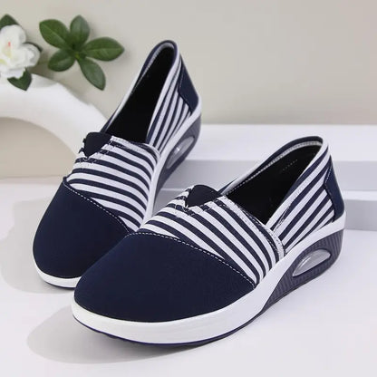 🔥Last Day Sale 60%🔥 Women'S Striped Slip-On Canvas Sneakers