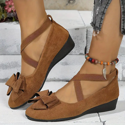 🔥Last Day Promotion 50% OFF 🔥Chic Women's Slip-On Flats with Bow Detail