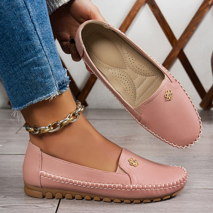 🔥Promoción de último día 60% de descuento 🔥Zapatos ortopédicos de piel, ligeros, antideslizantes y transpirables para mujer.