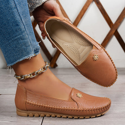 🔥Promoción de último día 60% de descuento 🔥Zapatos ortopédicos de piel, ligeros, antideslizantes y transpirables para mujer.