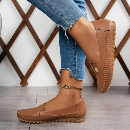🔥Promoción de último día 60% de descuento 🔥Zapatos ortopédicos de piel, ligeros, antideslizantes y transpirables para mujer.