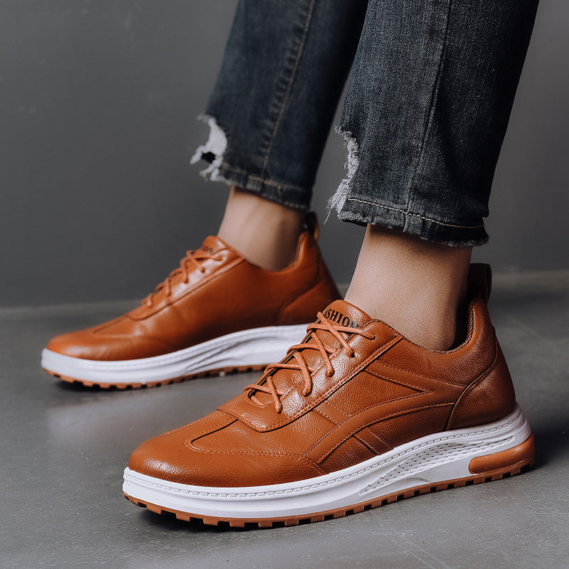 Men's Leather Sneakers Business Casual Shoes
