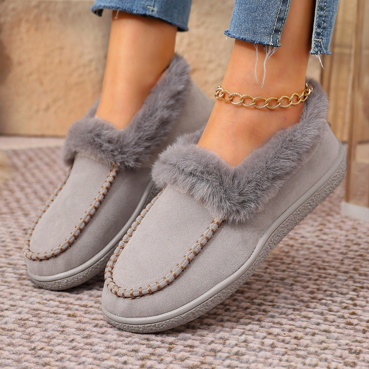 Women’s Orthopedic Fur Lined Winter Shoes