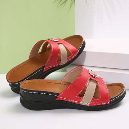 🔥Best Seller-Last Day Sale 50% OFF🔥 Summer Wedge Slide Sandals