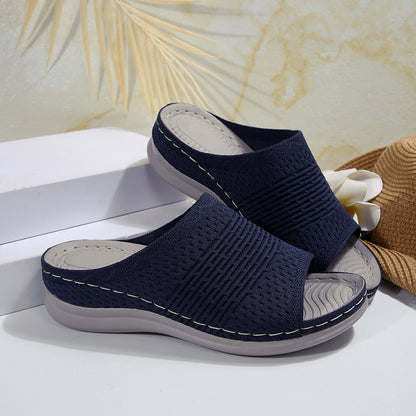 Women’s Flyknit Wedge Slides – 2025 Summer Style