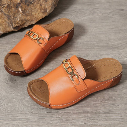 💥LAST DAY SALE 50% OFF🔥 Women's Solid Color Platform Sandals