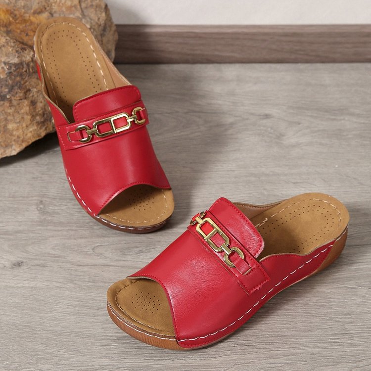 💥LAST DAY SALE 50% OFF🔥 Women's Solid Color Platform Sandals