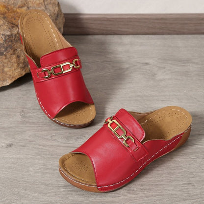 💥LAST DAY SALE 50% OFF🔥 Women's Solid Color Platform Sandals