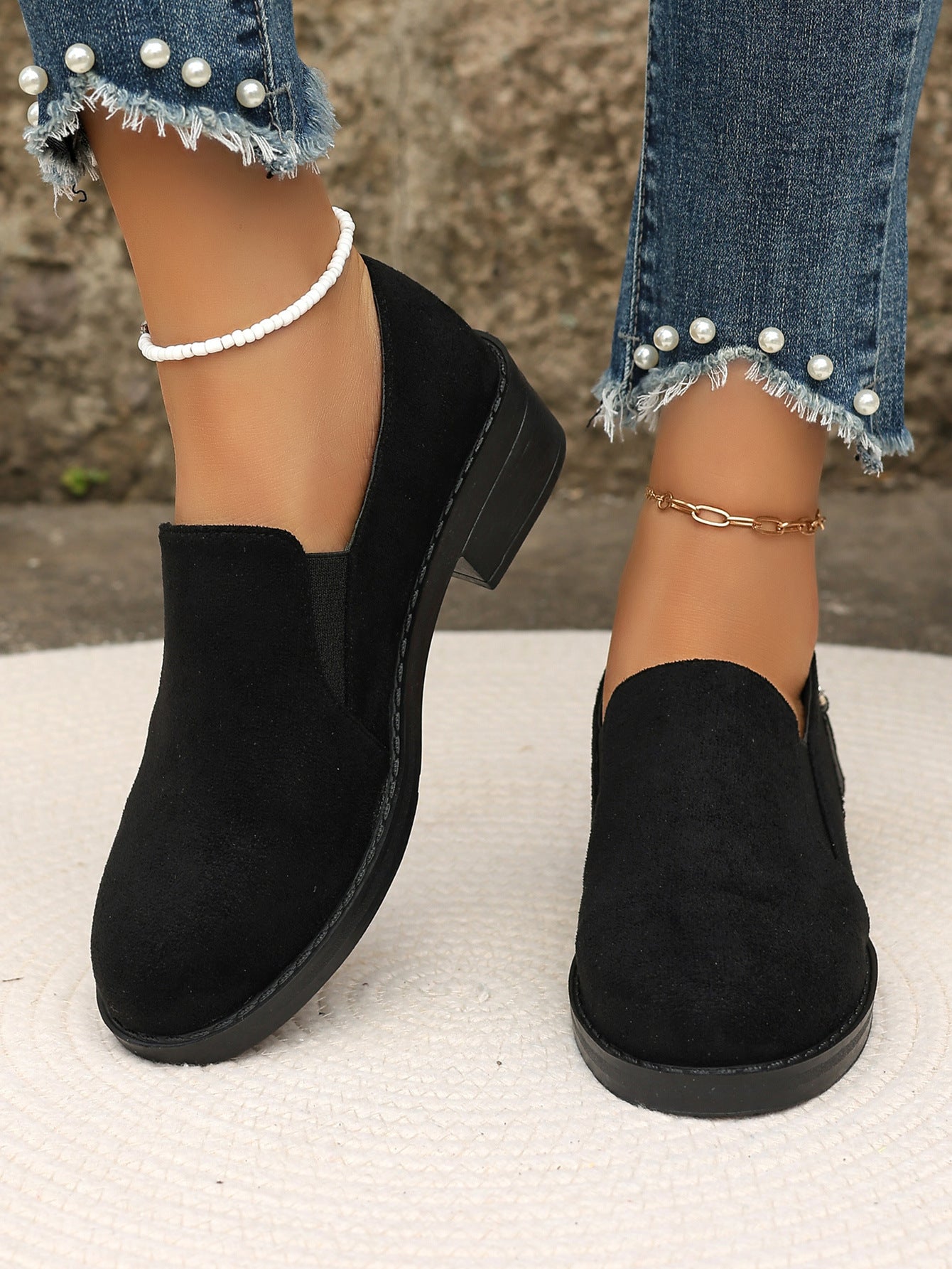 🔥Last Day 50% OFF🔥Women's Slip-On Flats - Comfortable Low Heel,Orthopedic, Solid Color, Soft Sole Shoe