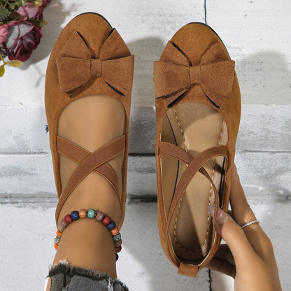 🔥Last Day Promotion 50% OFF 🔥Chic Women's Slip-On Flats with Bow Detail