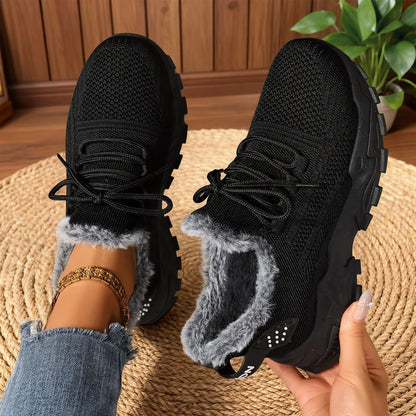 Orthopedic Warm Fleece-lined Cotton Sneakers
