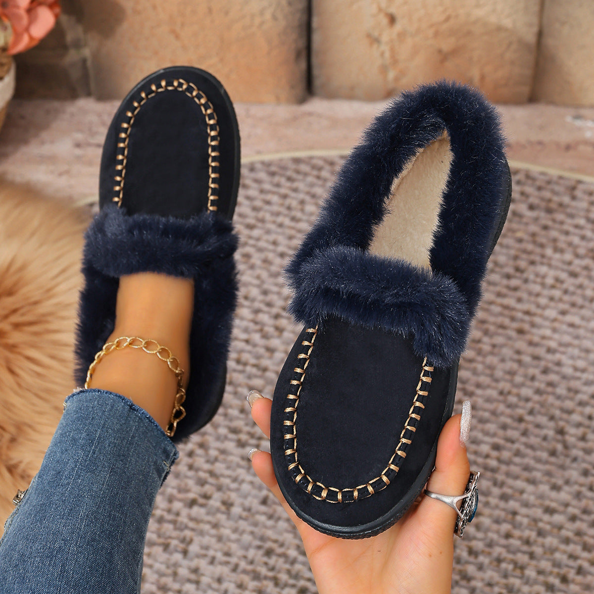 Women’s Orthopedic Fur Lined Winter Shoes