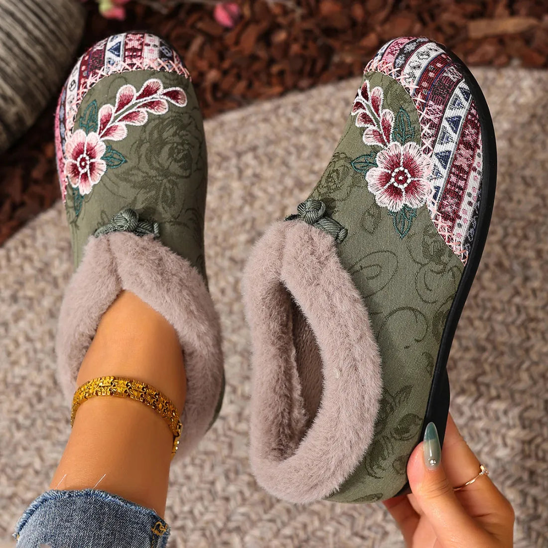 Women's soft-soled non-slip warm cotton boots