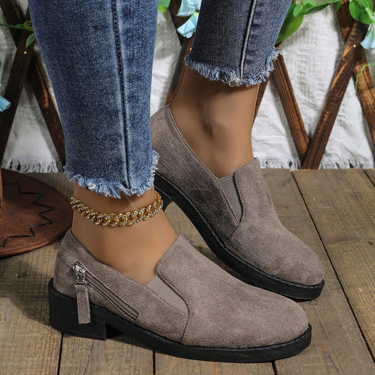 🔥Last Day 50% OFF🔥Women's Slip-On Flats - Comfortable Low Heel,Orthopedic, Solid Color, Soft Sole Shoe