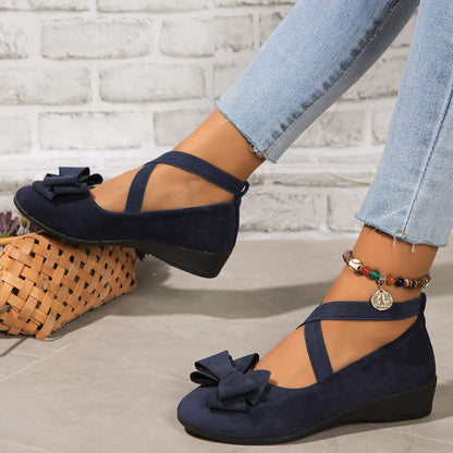 🔥Last Day Promotion 50% OFF 🔥Chic Women's Slip-On Flats with Bow Detail