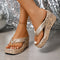 ✨ Women's Glitter Platform Flip Flops – Lightweight Thick Sole Summer Sandals
