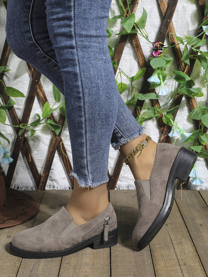 🔥Last Day 50% OFF🔥Women's Slip-On Flats - Comfortable Low Heel,Orthopedic, Solid Color, Soft Sole Shoe