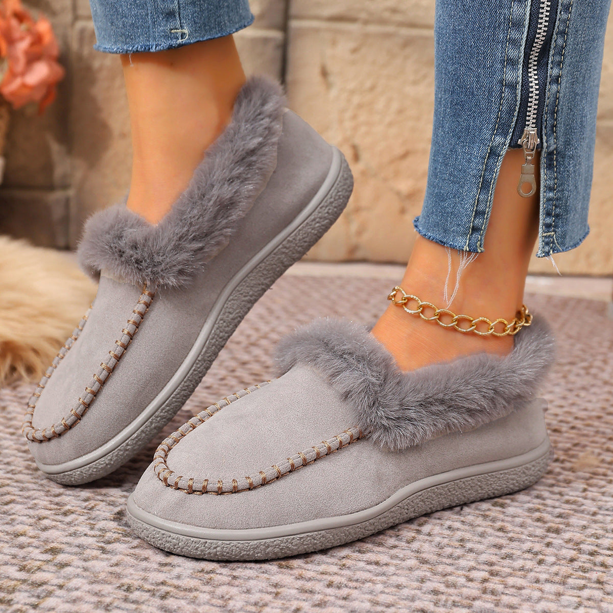 Women’s Orthopedic Fur Lined Winter Shoes
