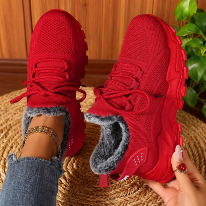 Orthopedic Warm Fleece-lined Cotton Sneakers