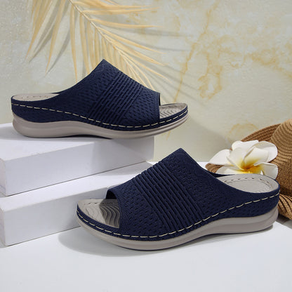 Women’s Flyknit Wedge Slides – 2025 Summer Style
