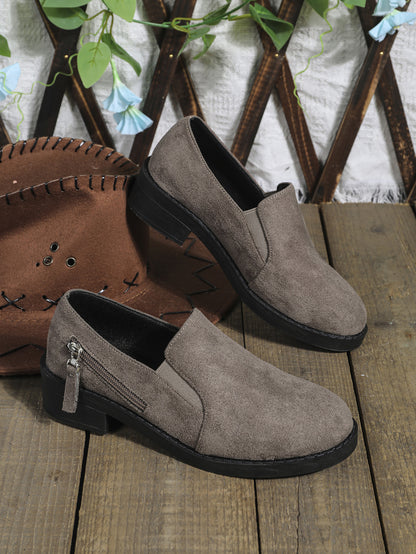 🔥Last Day 50% OFF🔥Women's Slip-On Flats - Comfortable Low Heel,Orthopedic, Solid Color, Soft Sole Shoe