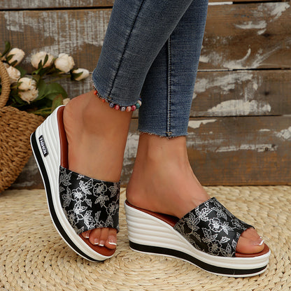 Premium Arch-Support Wedge Sandals – Walk Pain-Free in Style