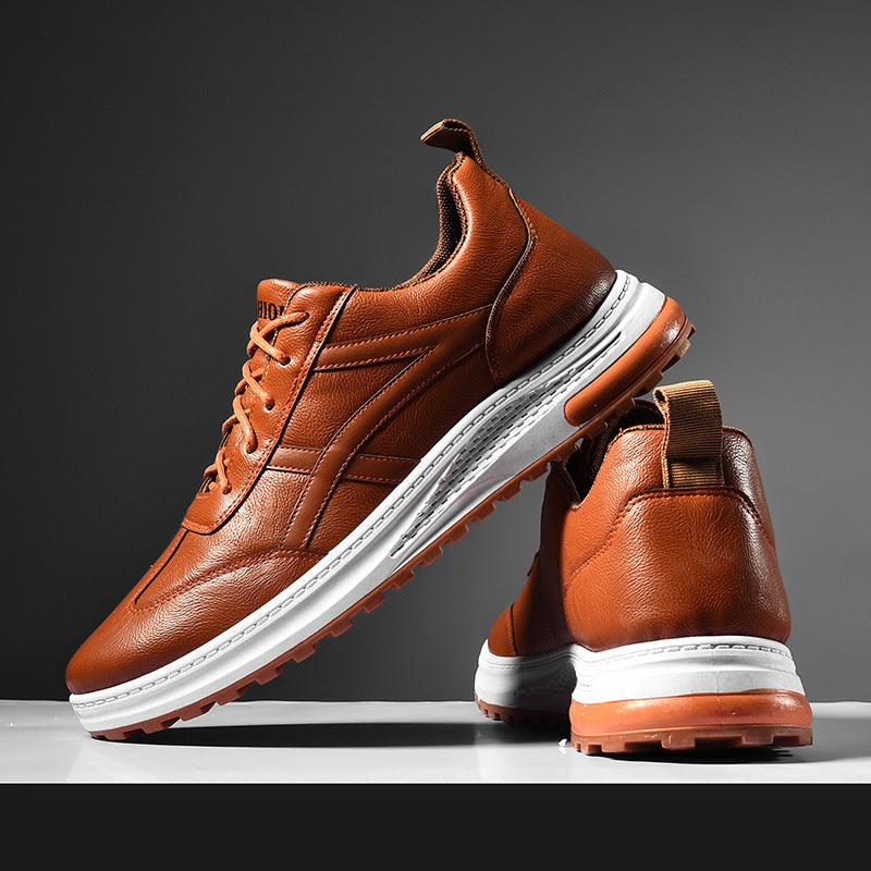 Men's Leather Sneakers Business Casual Shoes